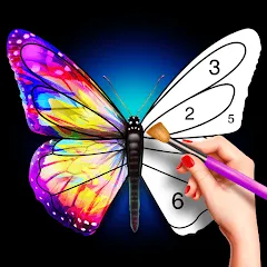 Скачать взломанную Tap Color Pro: Color By Number (Тап Колор Про)  [МОД Unlimited Money] - полная версия apk на Андроид