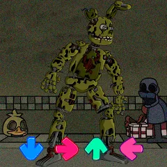 Взломанная FNF Springtrap Mod Test (Мод Тест)  [МОД Бесконечные монеты] - стабильная версия apk на Андроид