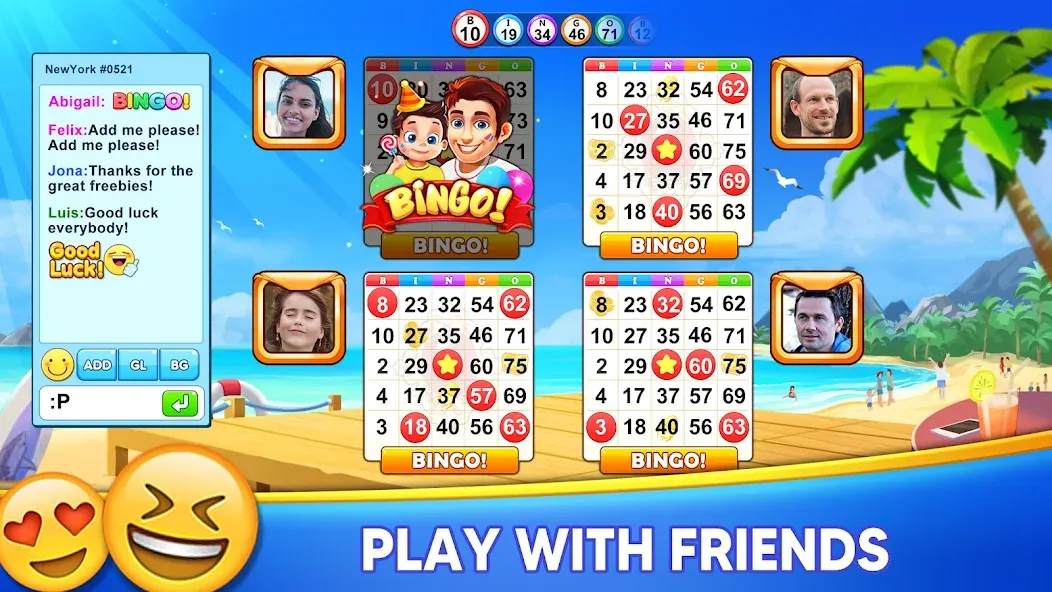 Bingo Holiday: Live Bingo Game  [МОД Все открыто] Screenshot 5
