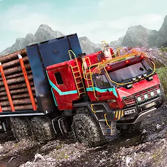 Взломанная Offroad Mud Truck Driving Sim  [МОД Много монет] - полная версия apk на Андроид