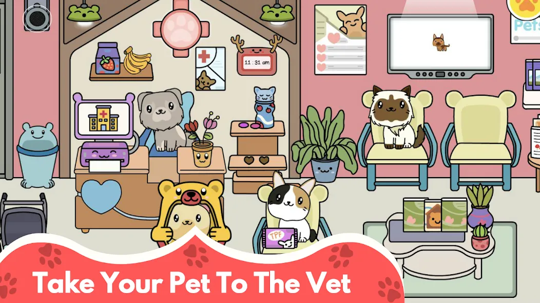 My Cat Town - Cute Kitty Games  [МОД Unlocked] Screenshot 5