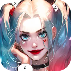 Скачать взлом Clown Color, Paint by number  [МОД Unlocked] - полная версия apk на Андроид