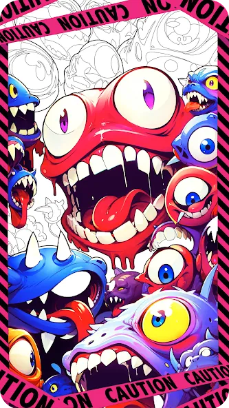 Dark Fantasy Coloring Games  [МОД Все открыто] Screenshot 1