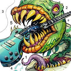 Взлом Dark Fantasy Coloring Games  [МОД Все открыто] - последняя версия apk на Андроид