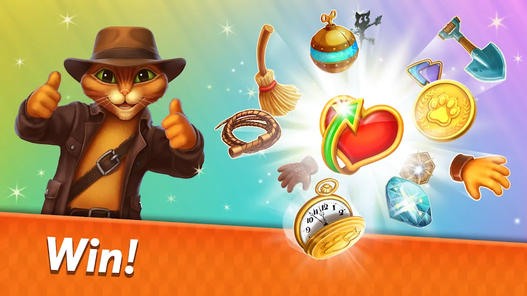 Indy Cat 2: Match 3 game  [МОД Много монет] Screenshot 4