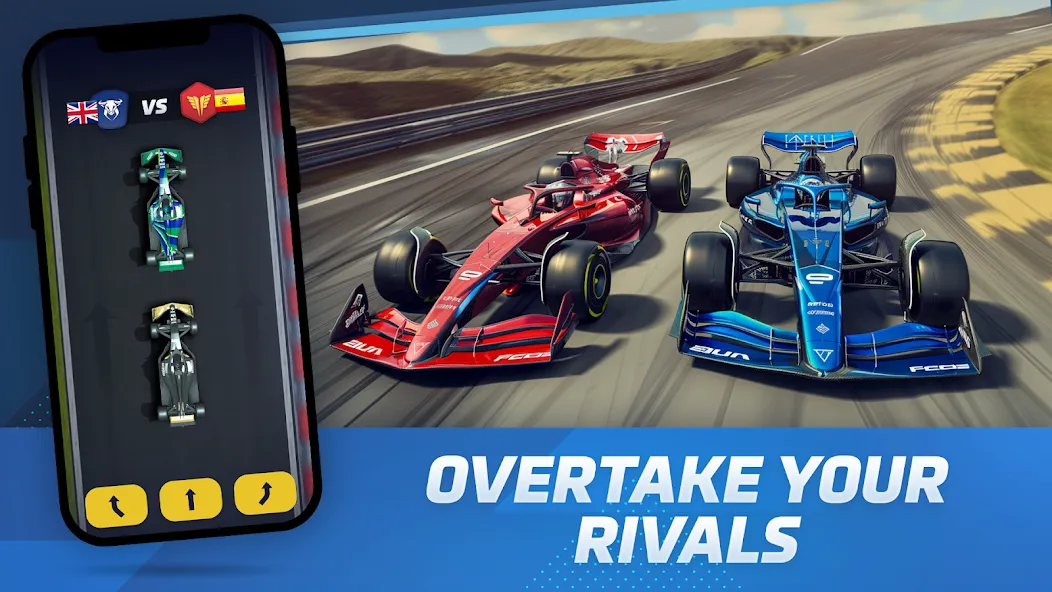 Racing Rivals: Team Car Game (Моторспортивные соперники)  [МОД Меню] Screenshot 1