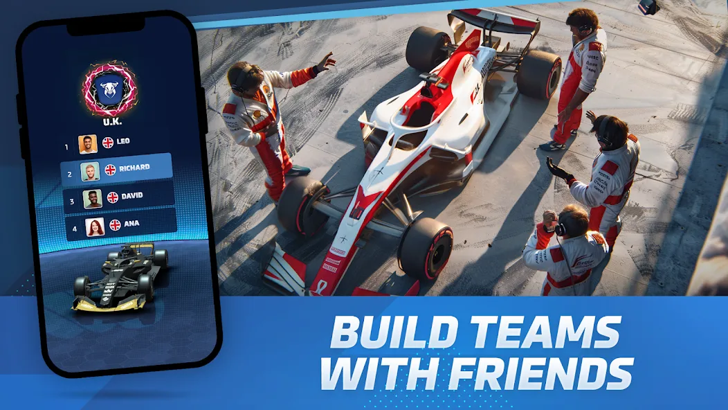 Racing Rivals: Team Car Game (Моторспортивные соперники)  [МОД Меню] Screenshot 2