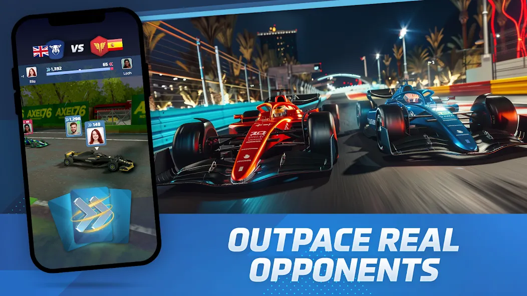 Racing Rivals: Team Car Game (Моторспортивные соперники)  [МОД Меню] Screenshot 3