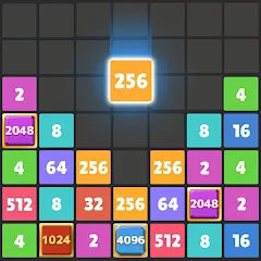 Взломанная Drop The Number® : Merge Game (Дроп зе Намбер)  [МОД Unlocked] - полная версия apk на Андроид