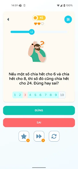 Chọn Đúng Sai  [МОД Много монет] Screenshot 2