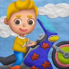 Взломанная Vlad and Niki PlayDough Cars (Влад и Ники играют в машинки из пластилина)  [МОД Бесконечные деньги] - последняя версия apk на Андроид