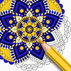 Скачать взлом Mandala Coloring Book Game (Мандала Книга раскрасок  Игра)  [МОД Unlocked] - стабильная версия apk на Андроид