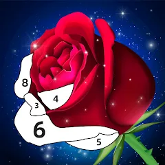 Взлом Rose Coloring Book Color Games  [МОД Unlimited Money] - стабильная версия apk на Андроид
